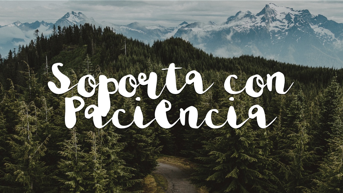 SOPORTA CON PACIENCIA – Devocionales Justo a Tiempo